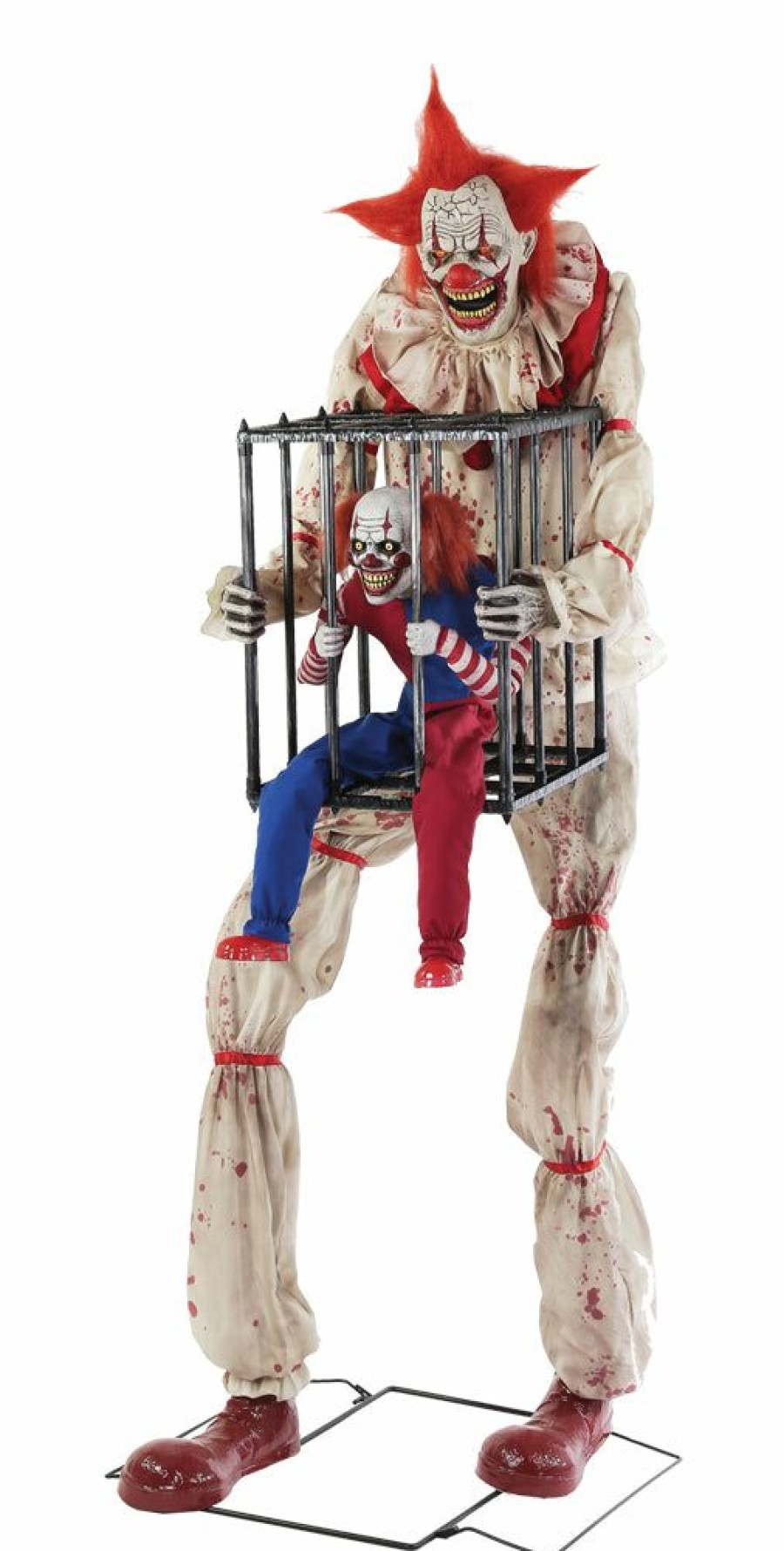 Halloween * | Morris Costumes Cagey The Clown Animated Prop Electronic And Animated Props