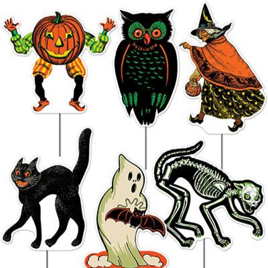 Halloween * | Beistle Vintage Halloween Plastic Yard Signs