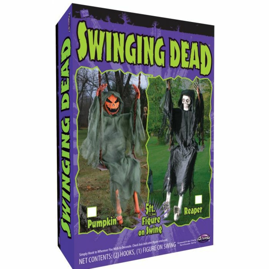 Halloween * | Fun World Cemetery 60 Swinging Dead Reaper