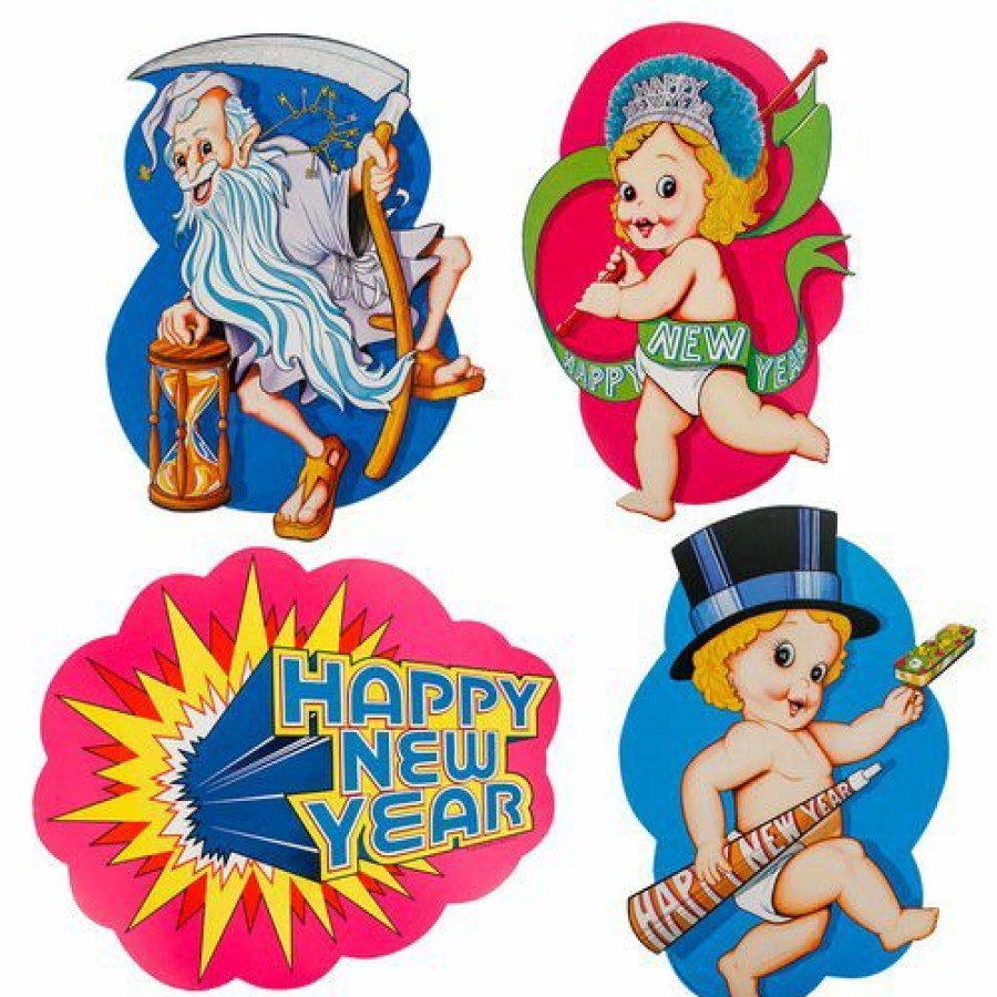 New Year * | Beistle Party Supplies True Vintage New Year Cutouts