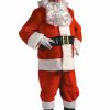 Christmas * | Halco Deluxe Red Plush Santa Suit