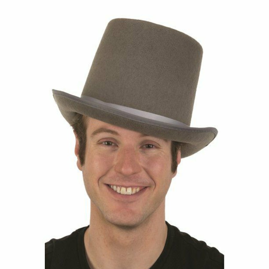 Christmas * | Jacobson Grey Coachman Felt Hat Adult