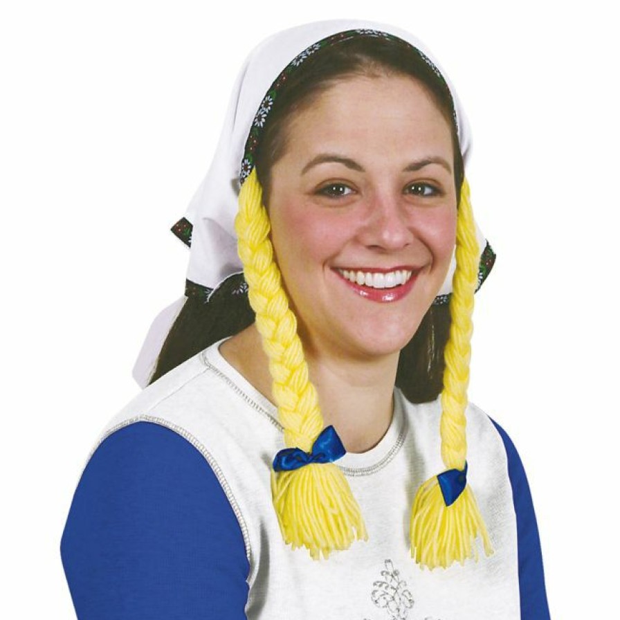 Oktoberfest * | Beistle Dutch Headscarf With Braids Oktoberfest