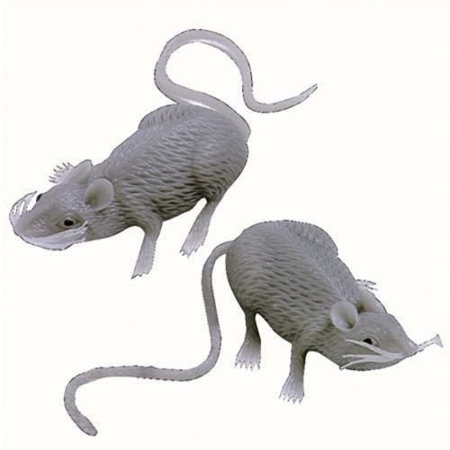 Halloween * | Dillon Indoor Decor Grey Mouse- 3 Inch W/Tail- Rubberized Plastic