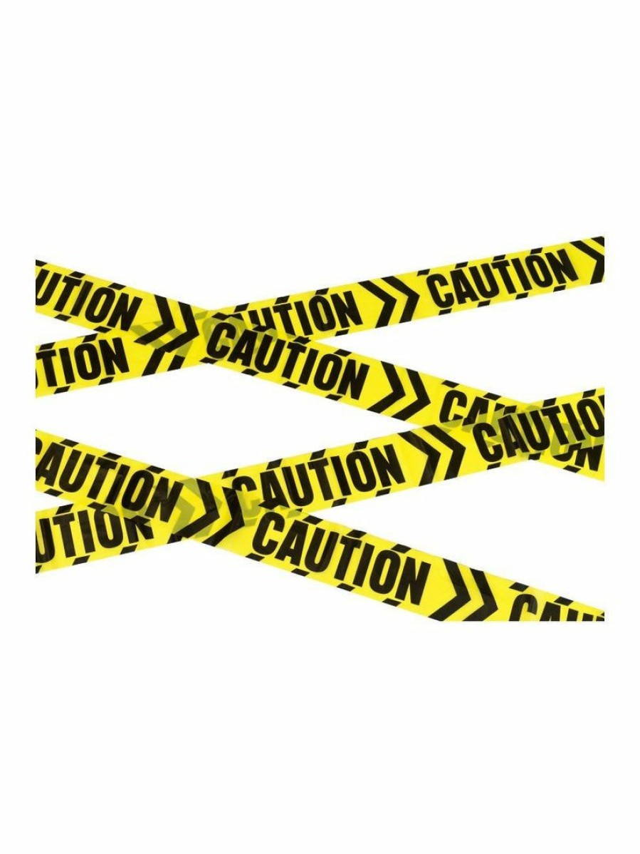 Halloween * | Smiffys Caution Chevron Tape Haunting Props