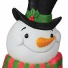 Christmas * | Morris Christmas Decorations Snowman Lighted Blow Mold Plaque W/Sound