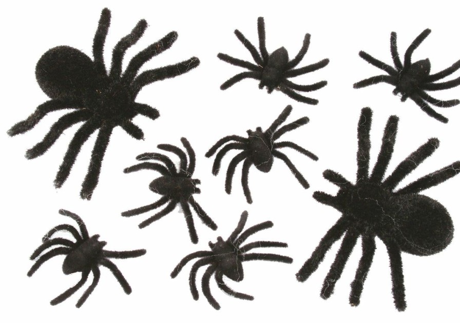 Halloween * | Fun World Spider Family 8Pcs. Indoor Decor