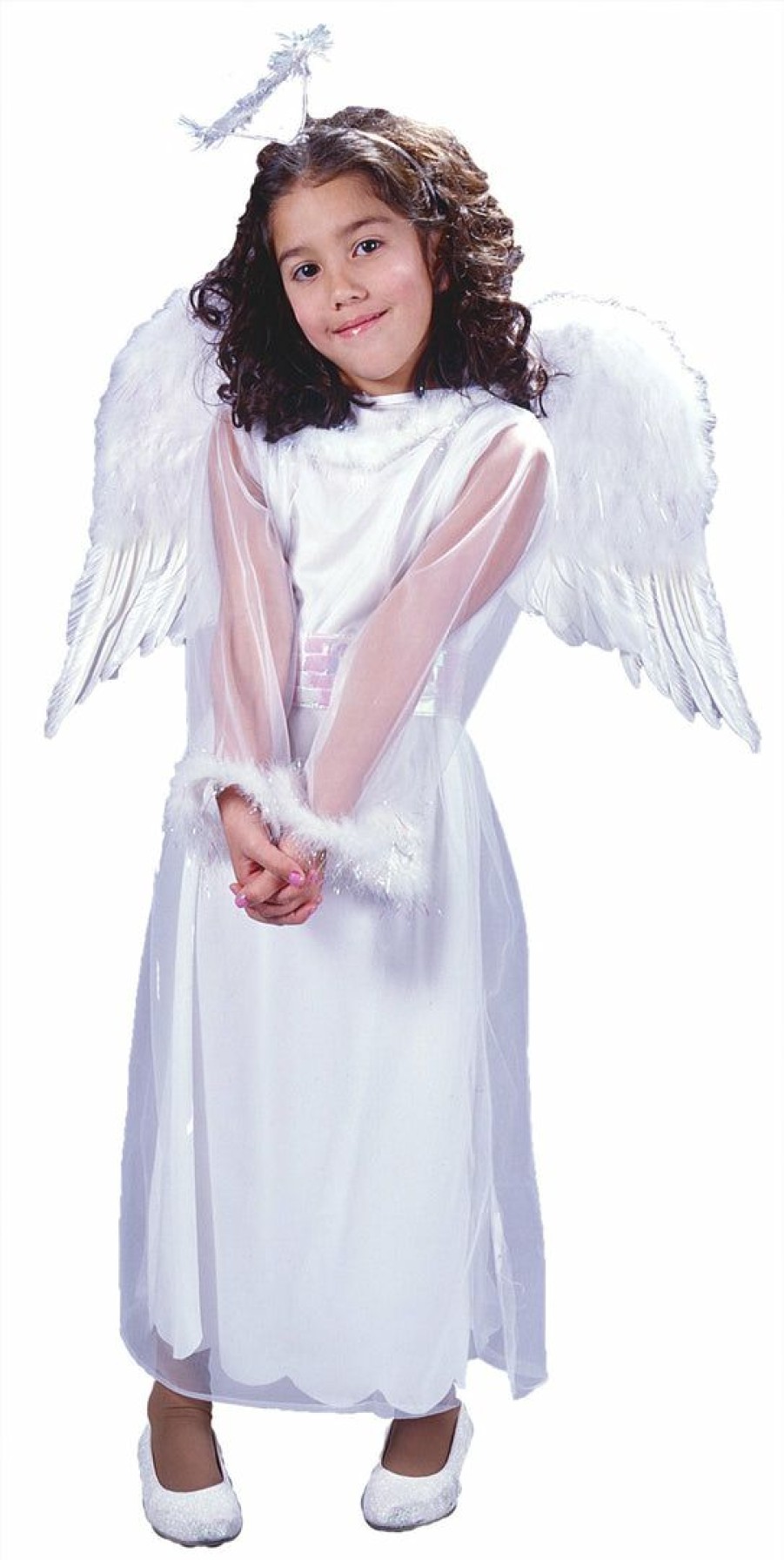 Christmas * | Fun World White Feather Angel Wings Biblical Accessories