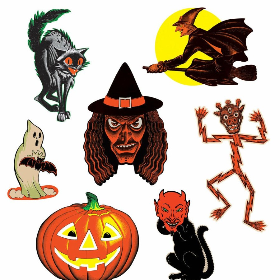 Halloween * | Beistle Vintage Halloween Classic Halloween Cutouts