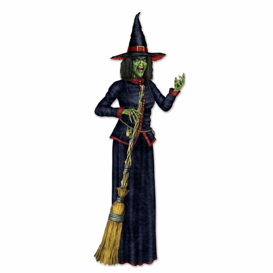 Halloween * | Beistle Jointed Witch Cutout 74