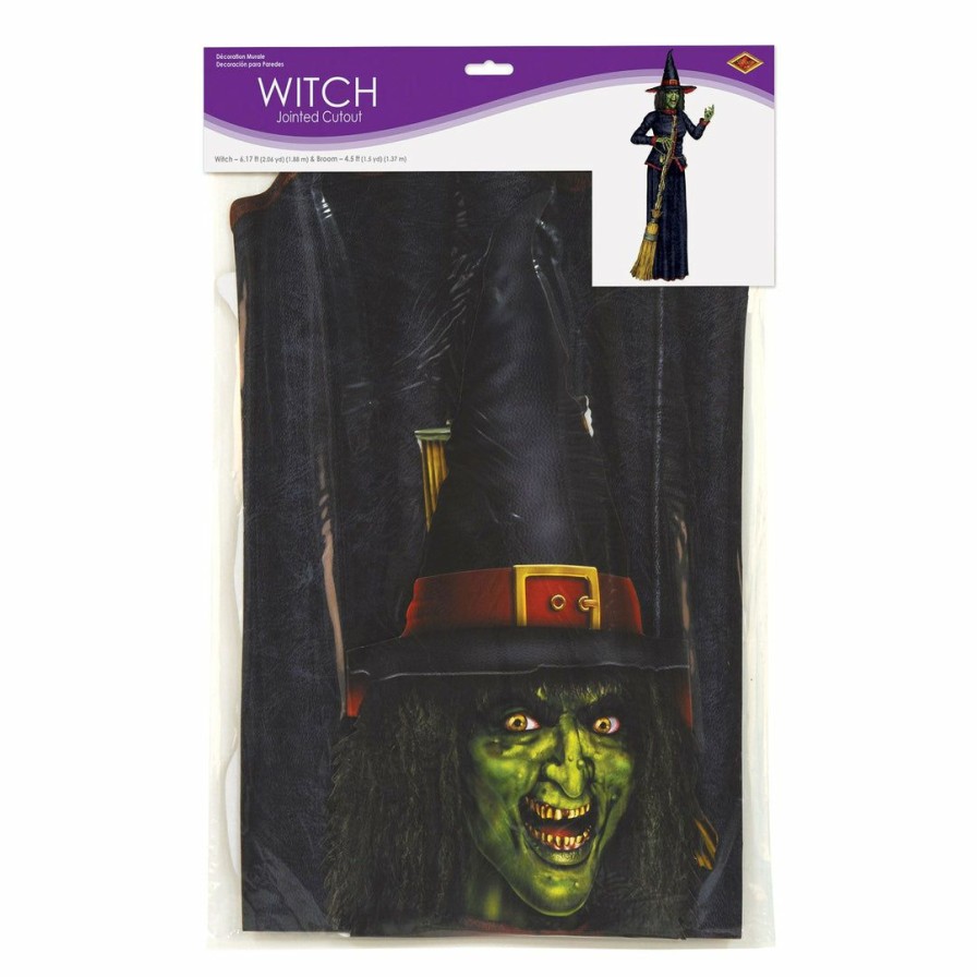 Halloween * | Beistle Jointed Witch Cutout 74