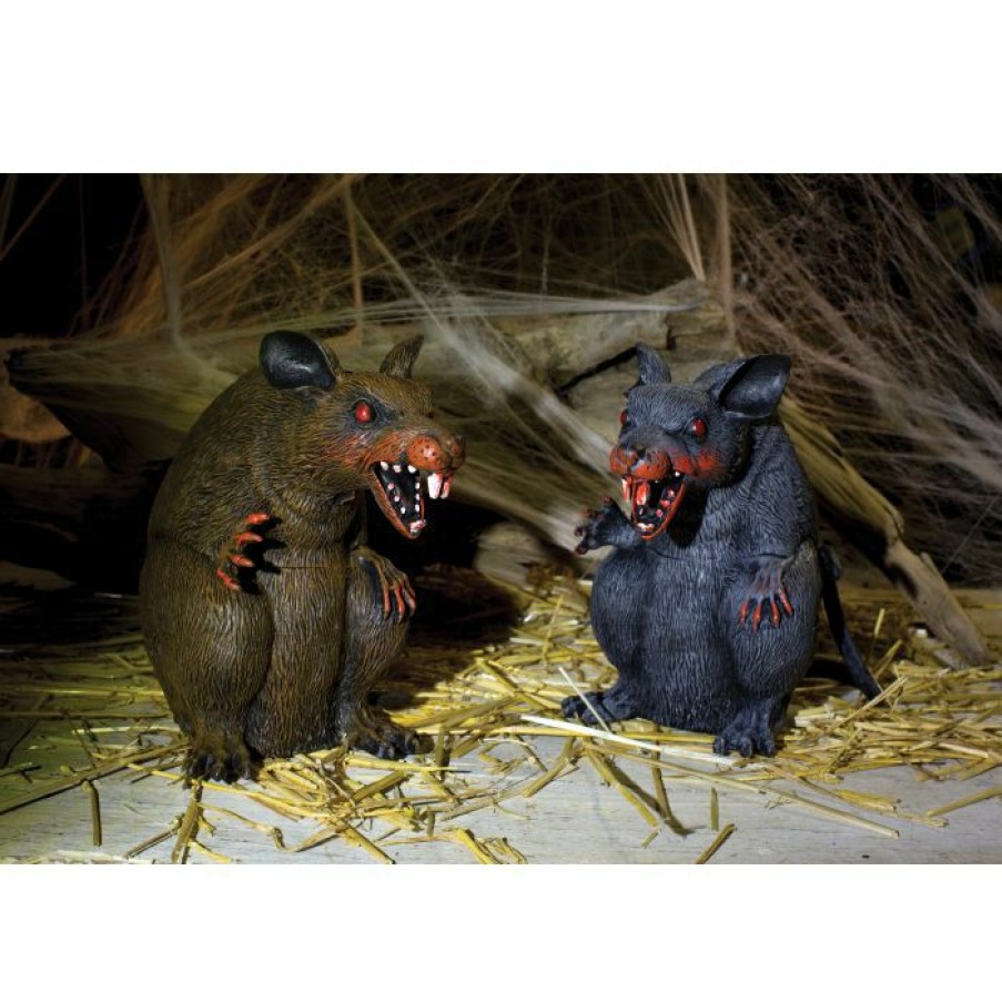 Halloween * | Fun World 9" Ravenous Rats Haunting Props