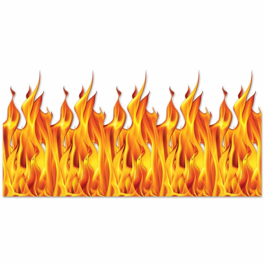 Halloween * | Beistle Party Supplies Flame Backdrop