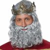 Christmas * | California Costumes Biblical King Wig And Beard Set Grey