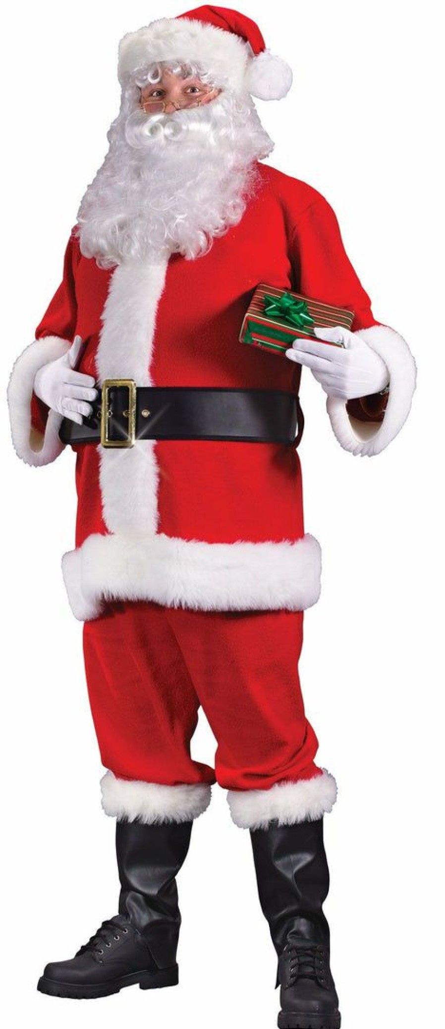 Christmas * | Fun World Santa Suits Flannel Santa Claus Suit