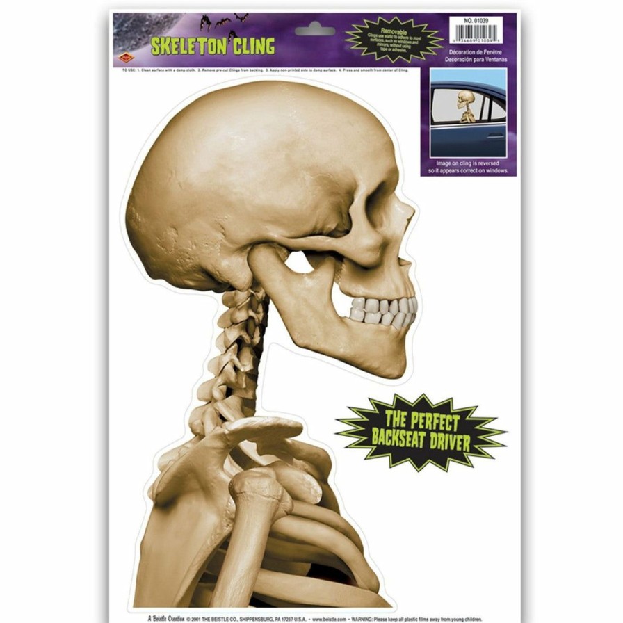 Halloween * | Beistle Skeleton Car Cling