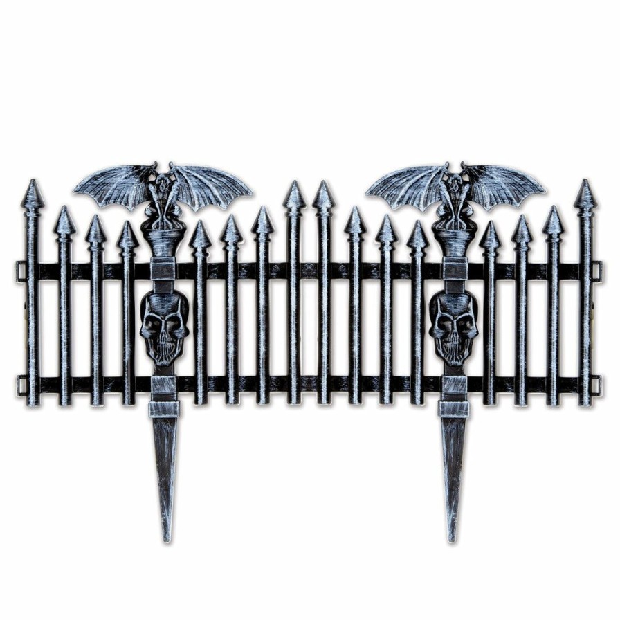 Halloween * | Beistle Plastic Gothic Fence Party Supplies