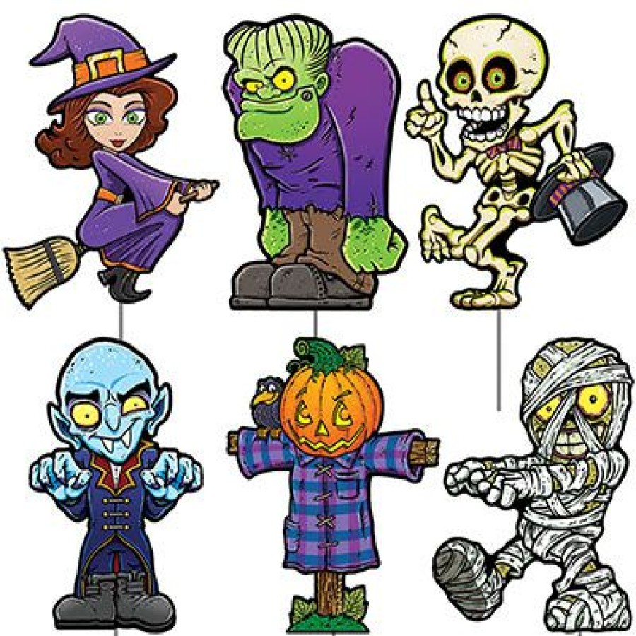 Halloween * | Beistle Plastic Halloween Yard Signs Indoor Decor