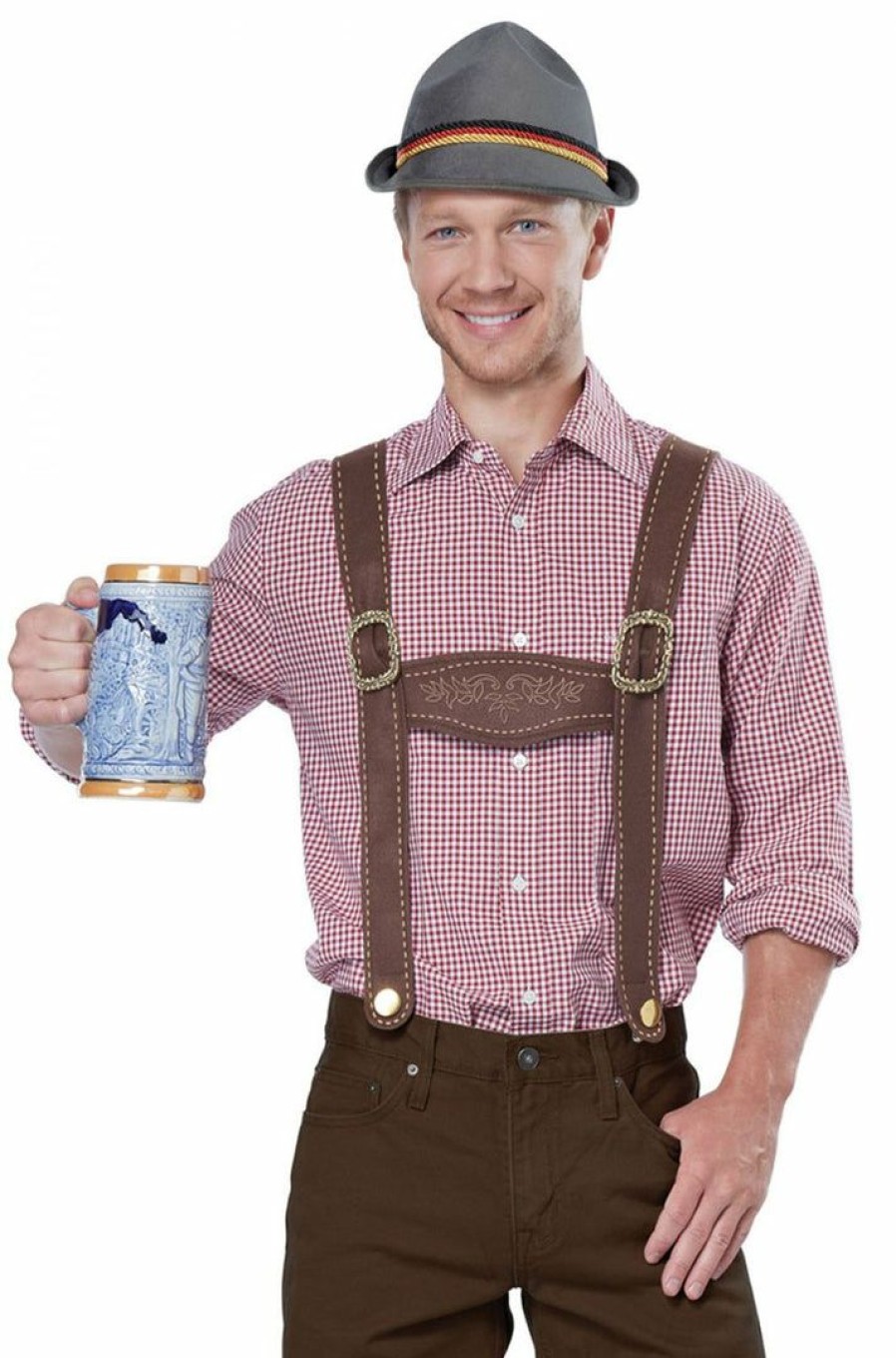 Oktoberfest * | California Costumes Lederhosen Adult Costume Kit