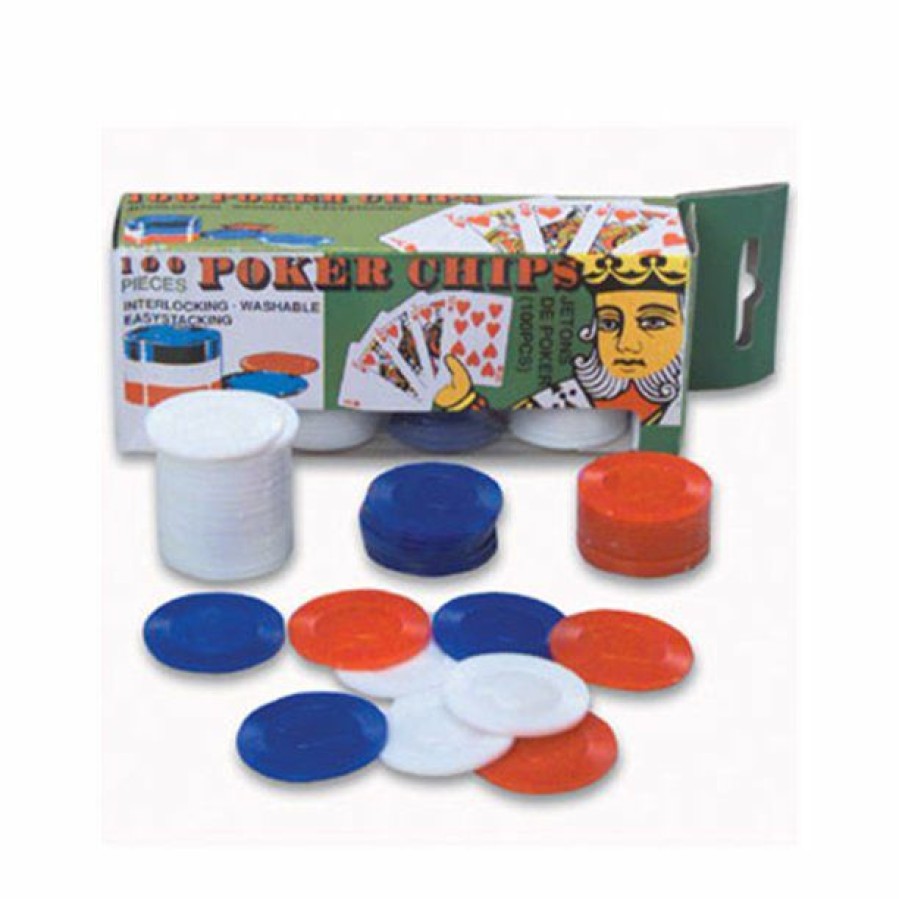 Halloween * | Rhode Island Novelty Party Supplies Red, Yellow And Blue Poker Chips