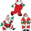 Christmas * | Beistle Vintage Christmas Santa Claus Cutouts Christmas Decorations