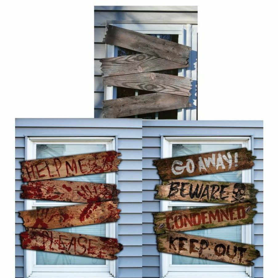 Halloween * | Fun World Haunted Window Boards