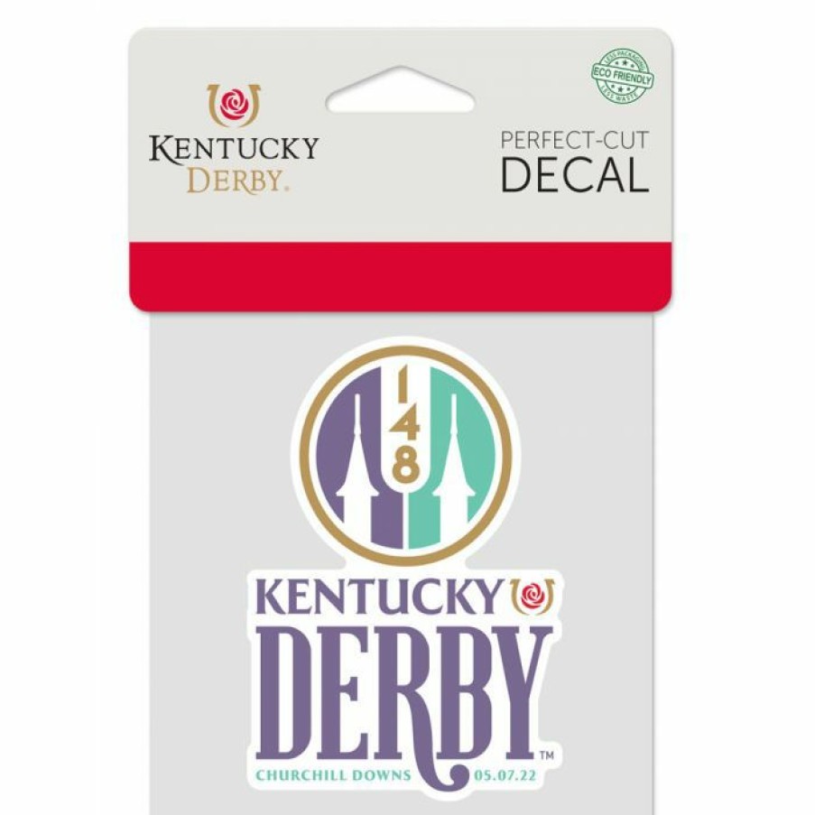 Derby * | Wincraft Kentucky Derby 148 4 X 4 Decal 148Th Kentucky Derby Merchandise