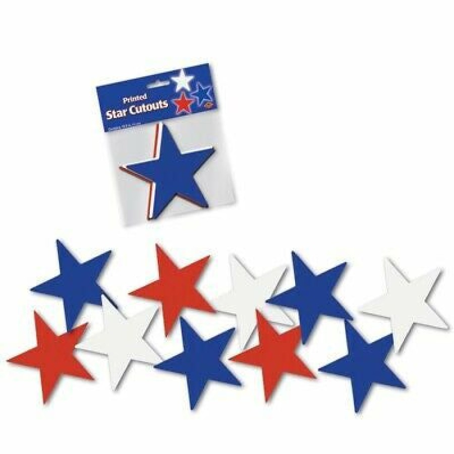 4Th Of July * | Caufield'S Novelty Printed Star Cutouts Decor