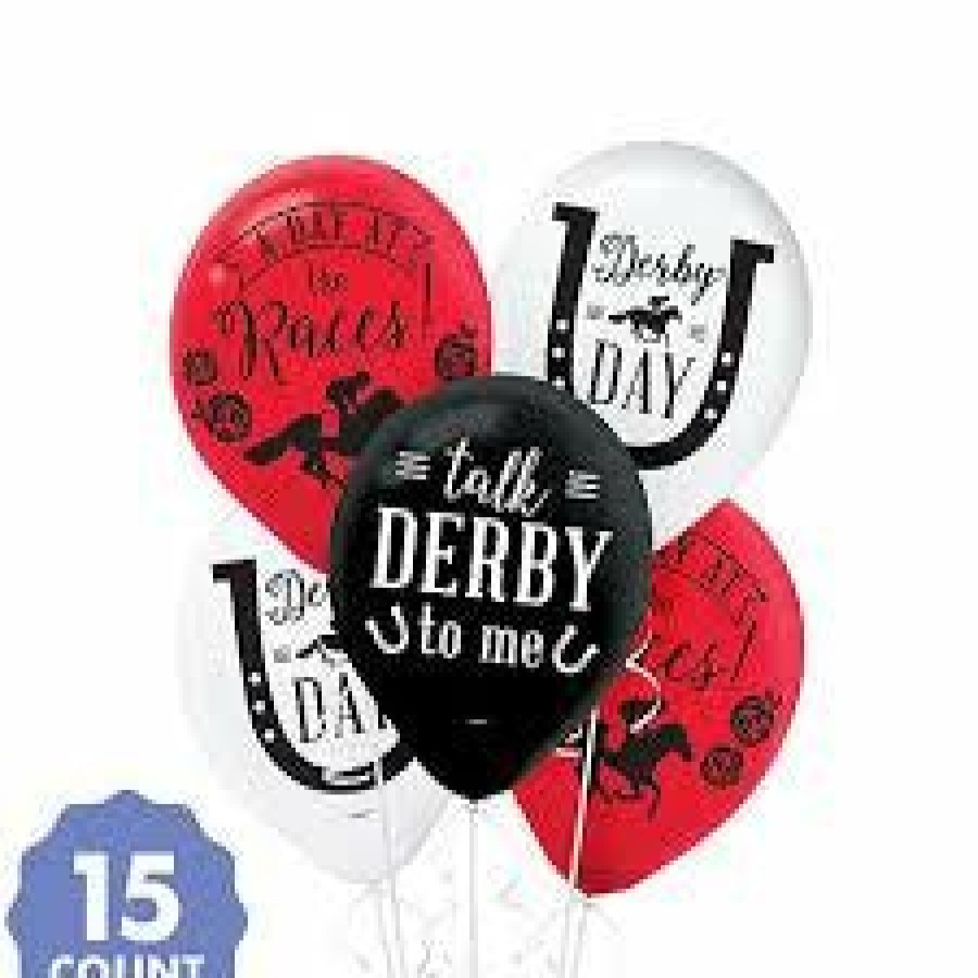 Derby * | Amscan Derby Day Latex Balloons 15 Per Pkg Derby Party Supplies