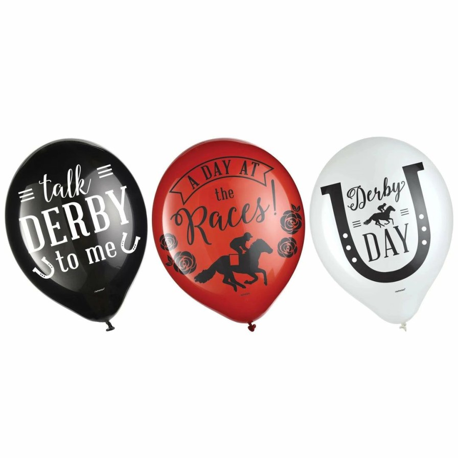 Derby * | Amscan Derby Day Latex Balloons 15 Per Pkg Derby Party Supplies