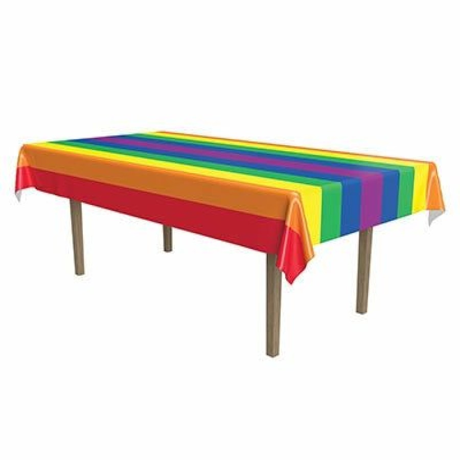 Halloween * | Beistle Rainbow Table Cover Party Supplies