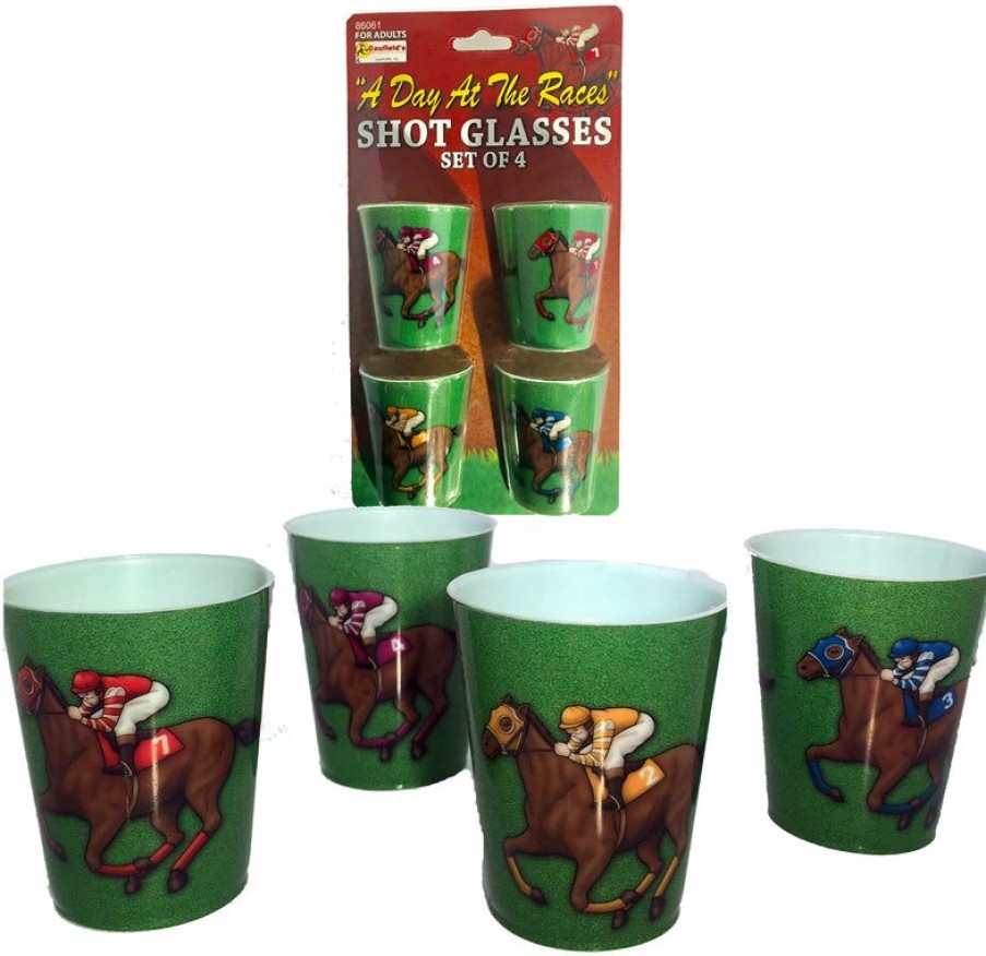 Derby * | Caufield'S Novelties A Day At The Races Shot Glasses