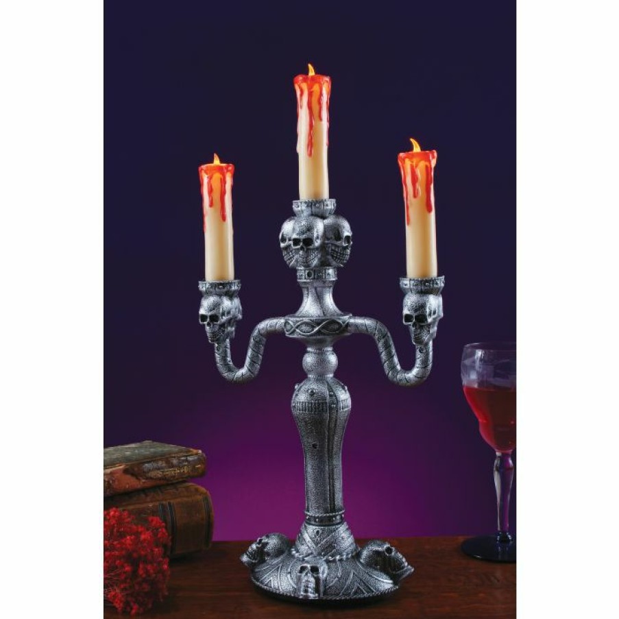 Halloween * | Fun World Haunting Props 14 Led Haunted Mansion Candelabra