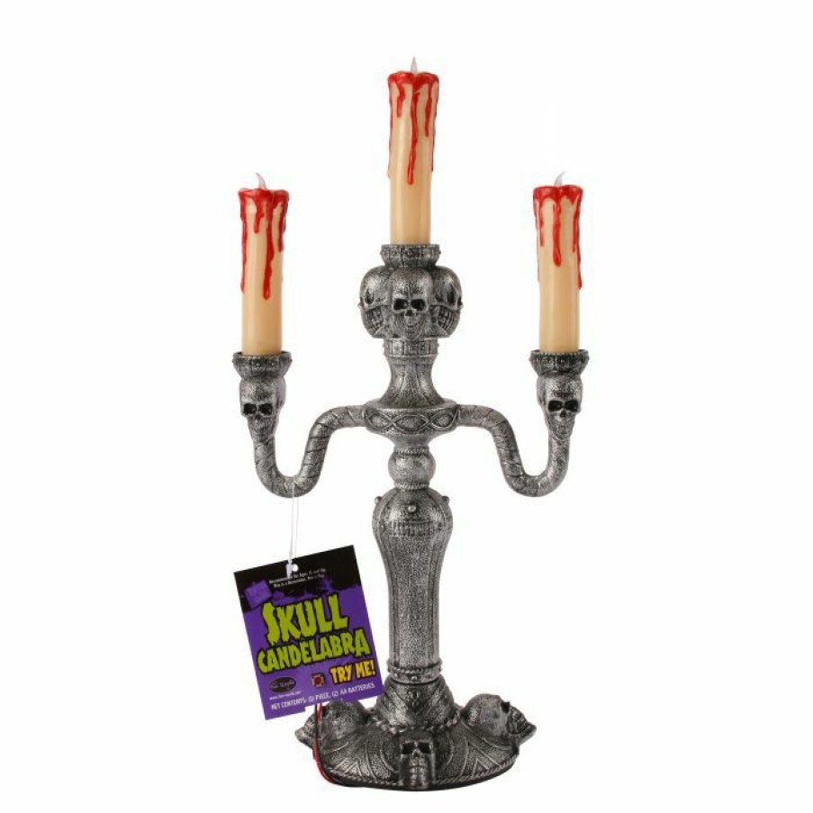 Halloween * | Fun World Haunting Props 14 Led Haunted Mansion Candelabra