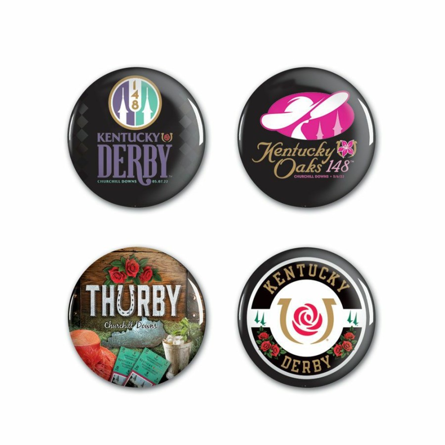 Derby * | Wincraft Kentucky Derby 148 Buttons 4/Pkg