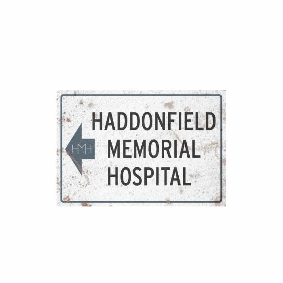 Halloween * | Trick Or Treat Studios Indoor Decor Halloween Ii Haddonfield Memorial Hospital Metal Sign