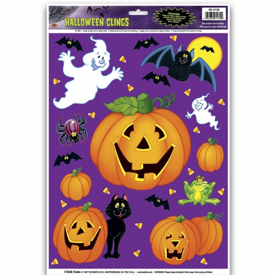 Halloween * | Beistle Pumpkin Patch Clings Indoor Decor