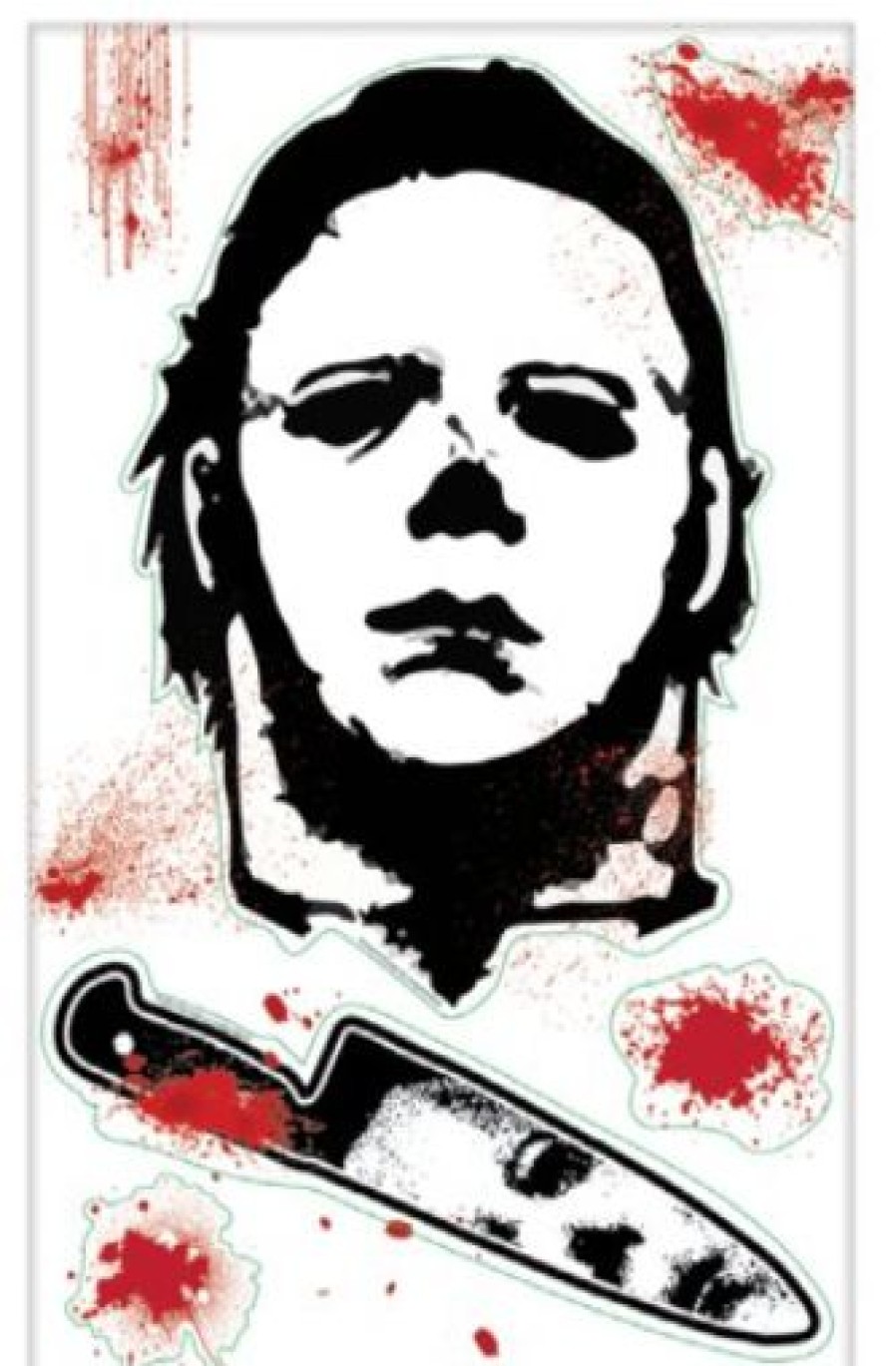 Halloween * | Amscan Michael Myers Glass Grabber Clings