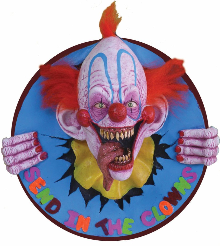 Halloween * | Morris Costumes Indoor Decor Send In The Clowns Wall Plaque