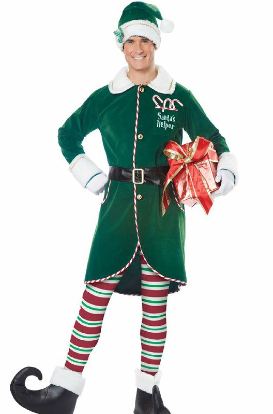 Christmas * | California Costume Workshop Elf Adult Costume Santa'S Helpers