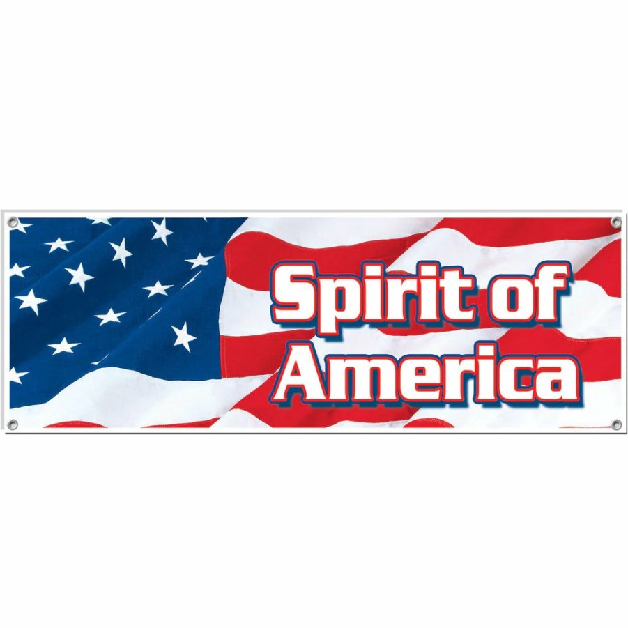 4Th Of July * | Beistle Spirit Of America Banner Decor