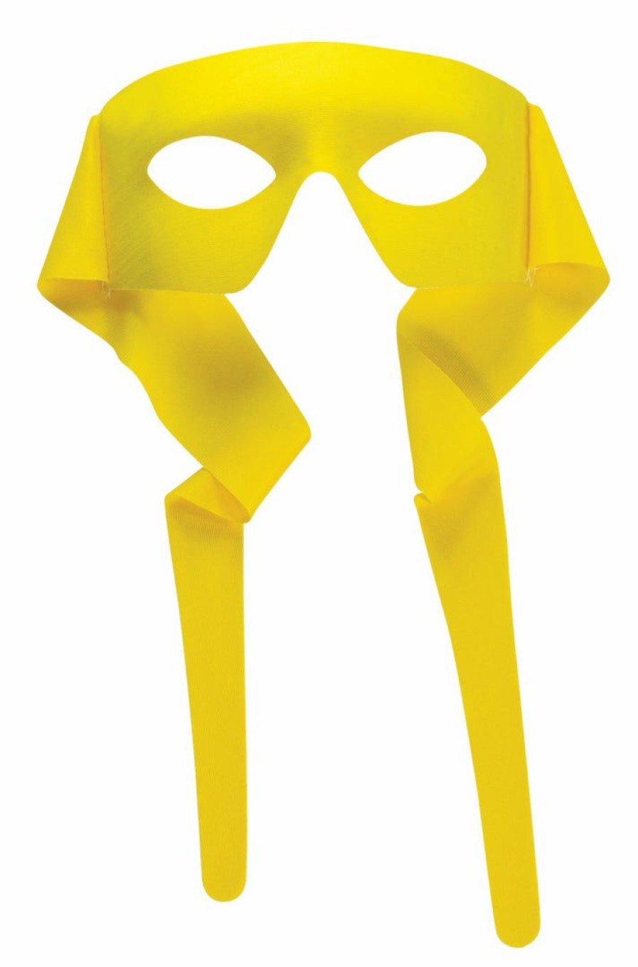 Mardi Gras * | Forum Novelties Half Masks Half Mask Super Hero Yellow