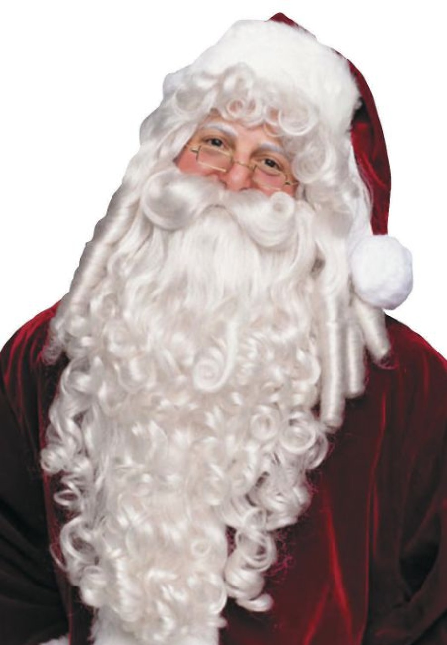 Christmas * | Henry Margu Wigs Deluxe Kanekalon Santa Claus Wig And Beard Set