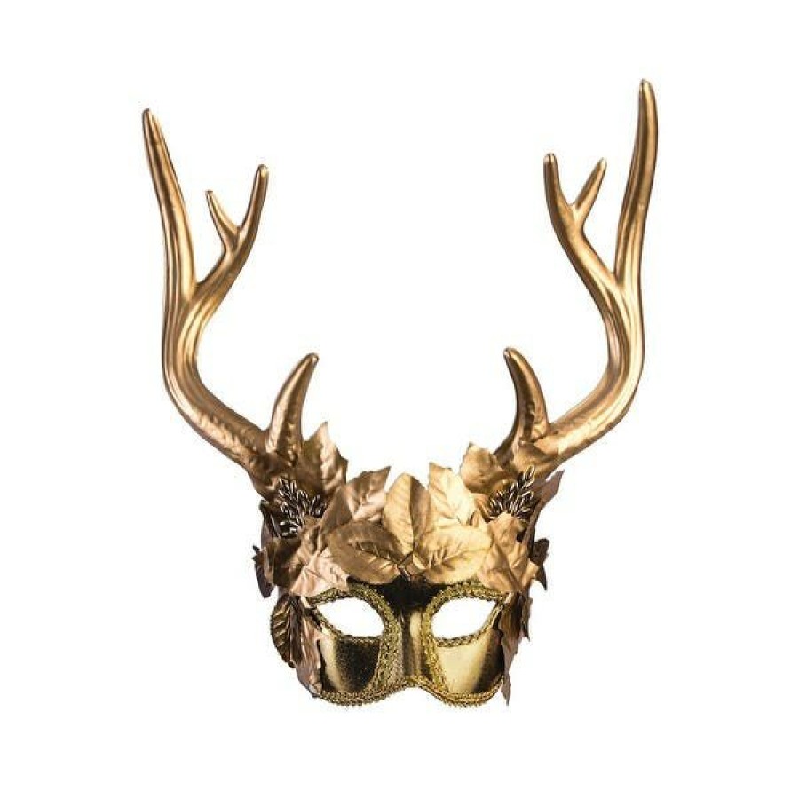 Mardi Gras * | Smiffy'S Venetian Mask Golden Faun Colombino Venetian Masks