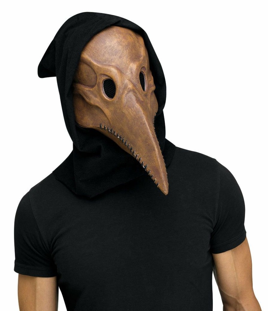 Mardi Gras * | Fun World Plague Doctor Mask Brown Half Masks