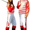 Derby * | Caufield'S Novelties Red & White Jockey Costume- Unisex