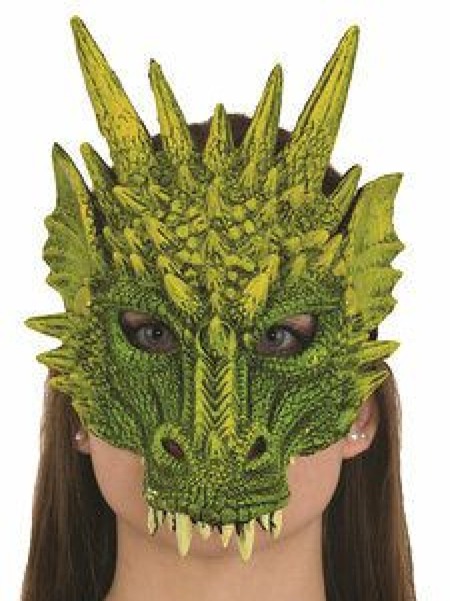 Mardi Gras * | Jhats Green Dragon Mask