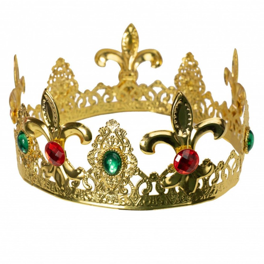 Mardi Gras * | Jhats Hats And Crowns Gold Metal King'S Crown