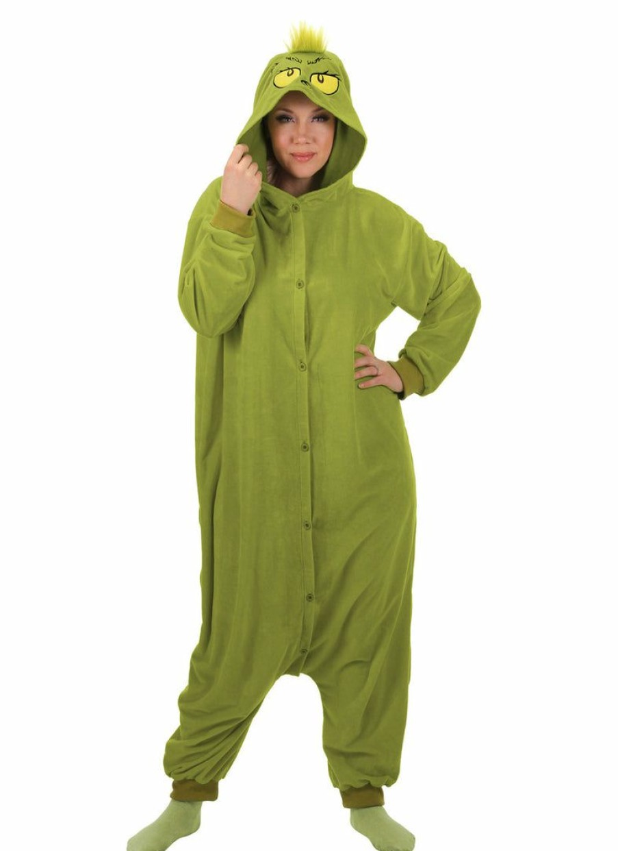 Christmas * | Elope Dr. Seuss' The Grinch Adult Kigurumi