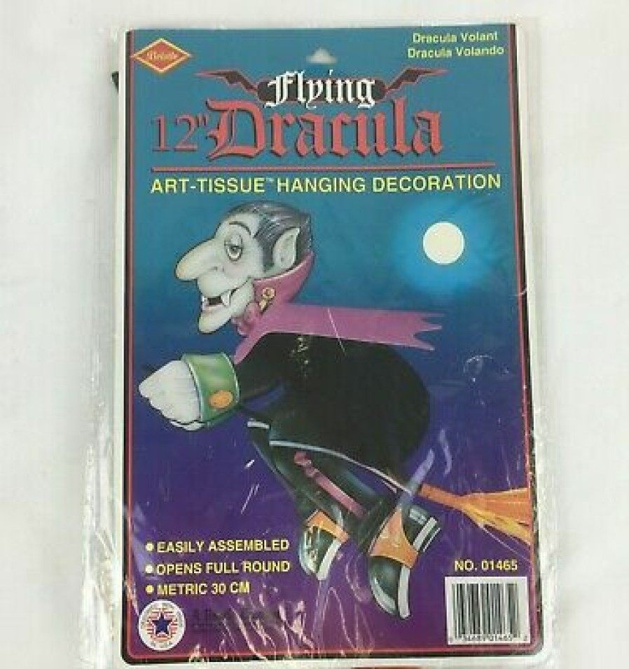 Halloween * | Halloween Flying Dracula- Vintage Beistle Beistle Vintage Halloween